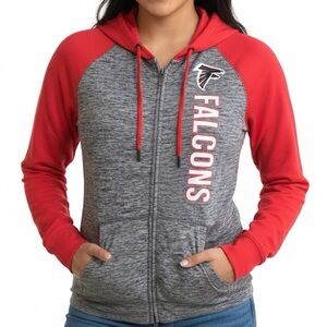 NFL Team Apparel “Atlanta Falcons” Full Zip Graphic Hoodie (NWT) (Size: Small)